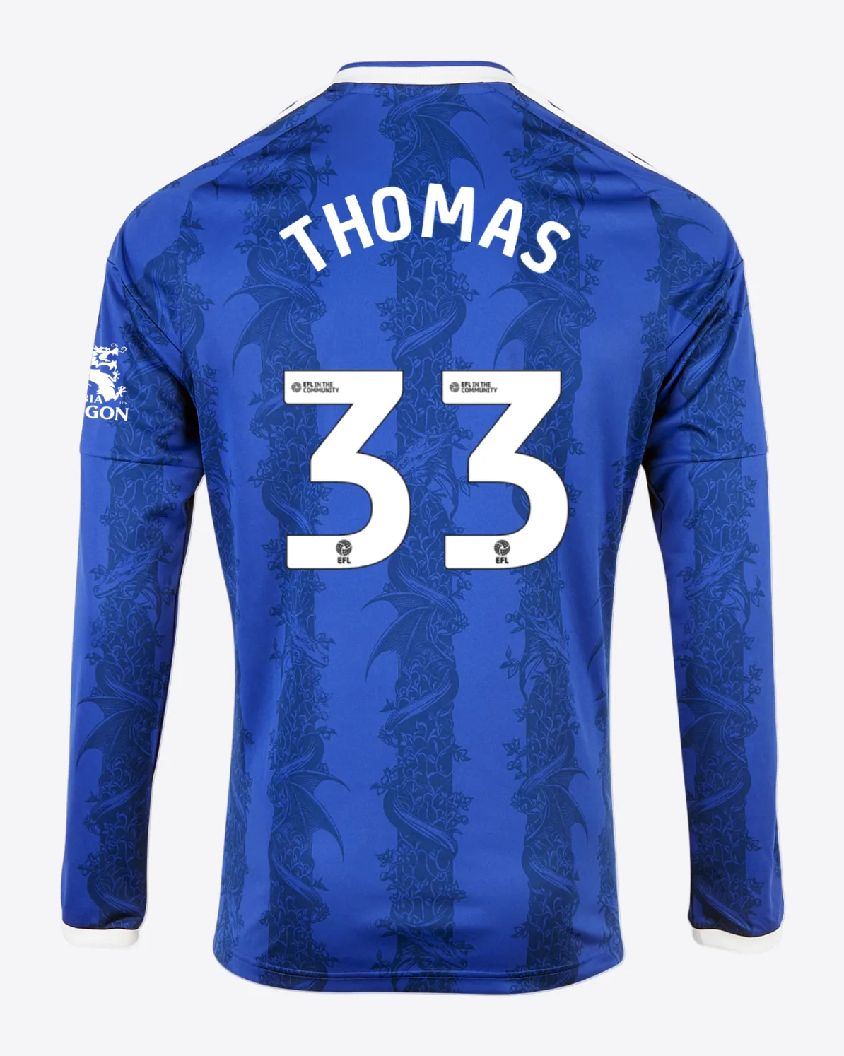 Leicester City Unsponsored Men's L/S Home Shirt 2026/27 - Adults - Luke THOMAS