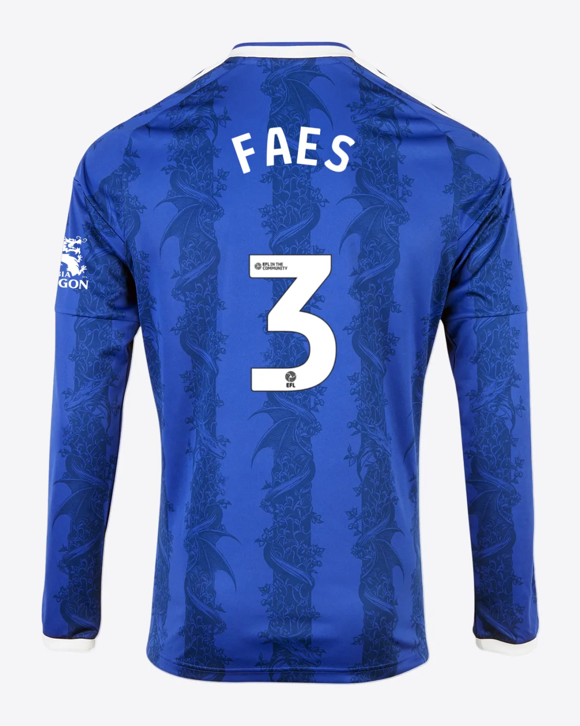 Leicester City Unsponsored Men's L/S Home Shirt 2026/27 - Adults - Wout FAES