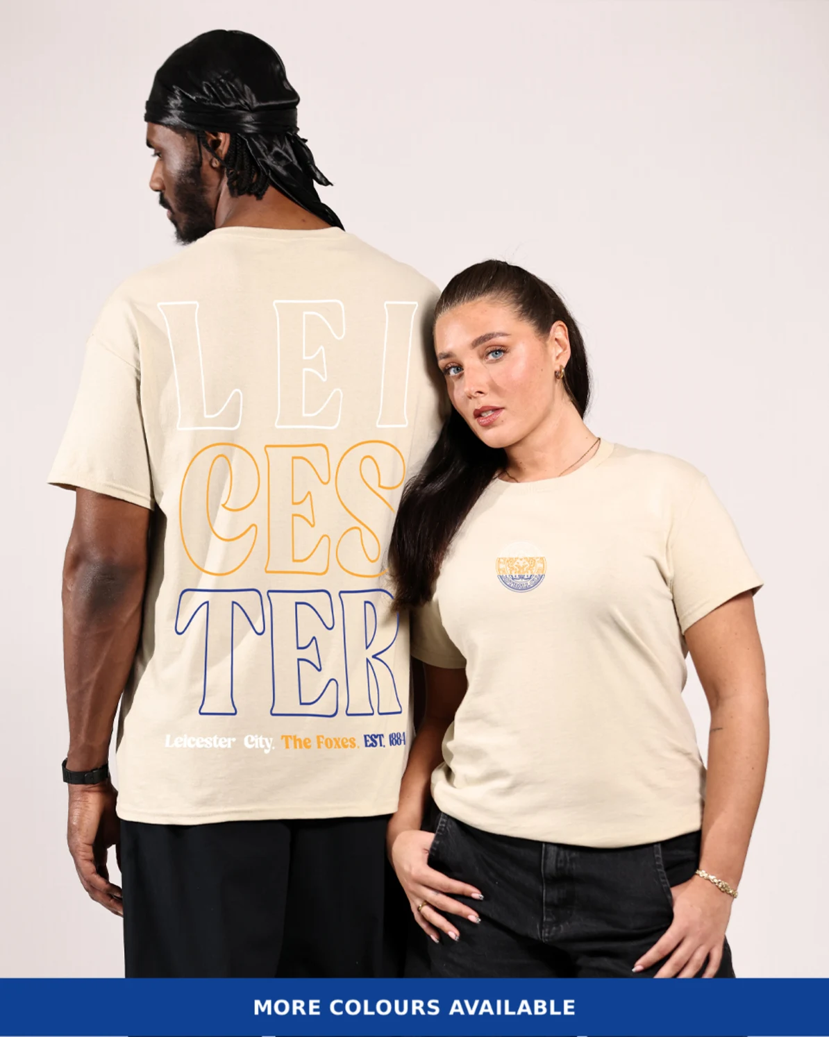 Leicester City Three Colour Crest T-Shirt - Adults