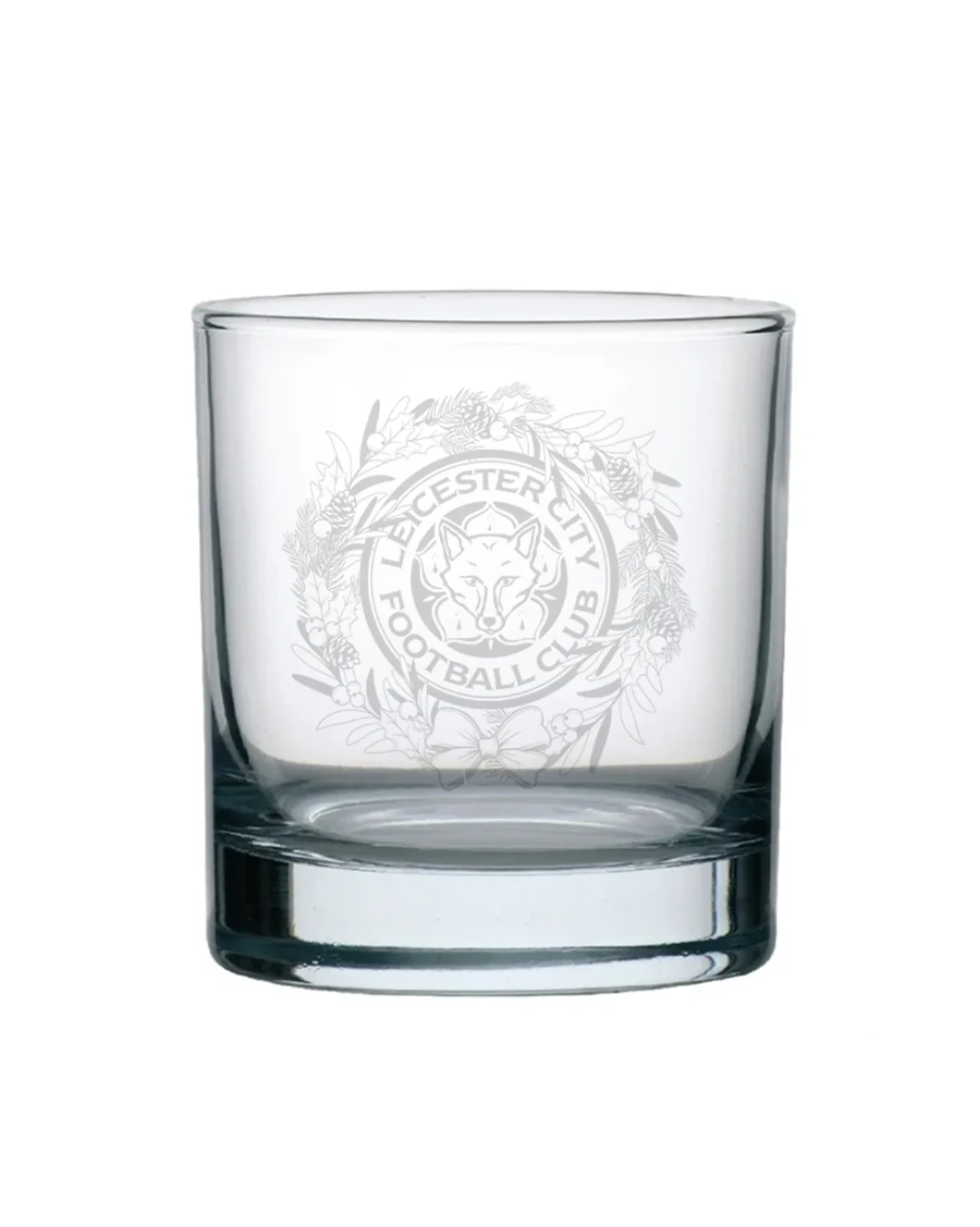 Leicester City Christmas Wreath Tumbler Glass