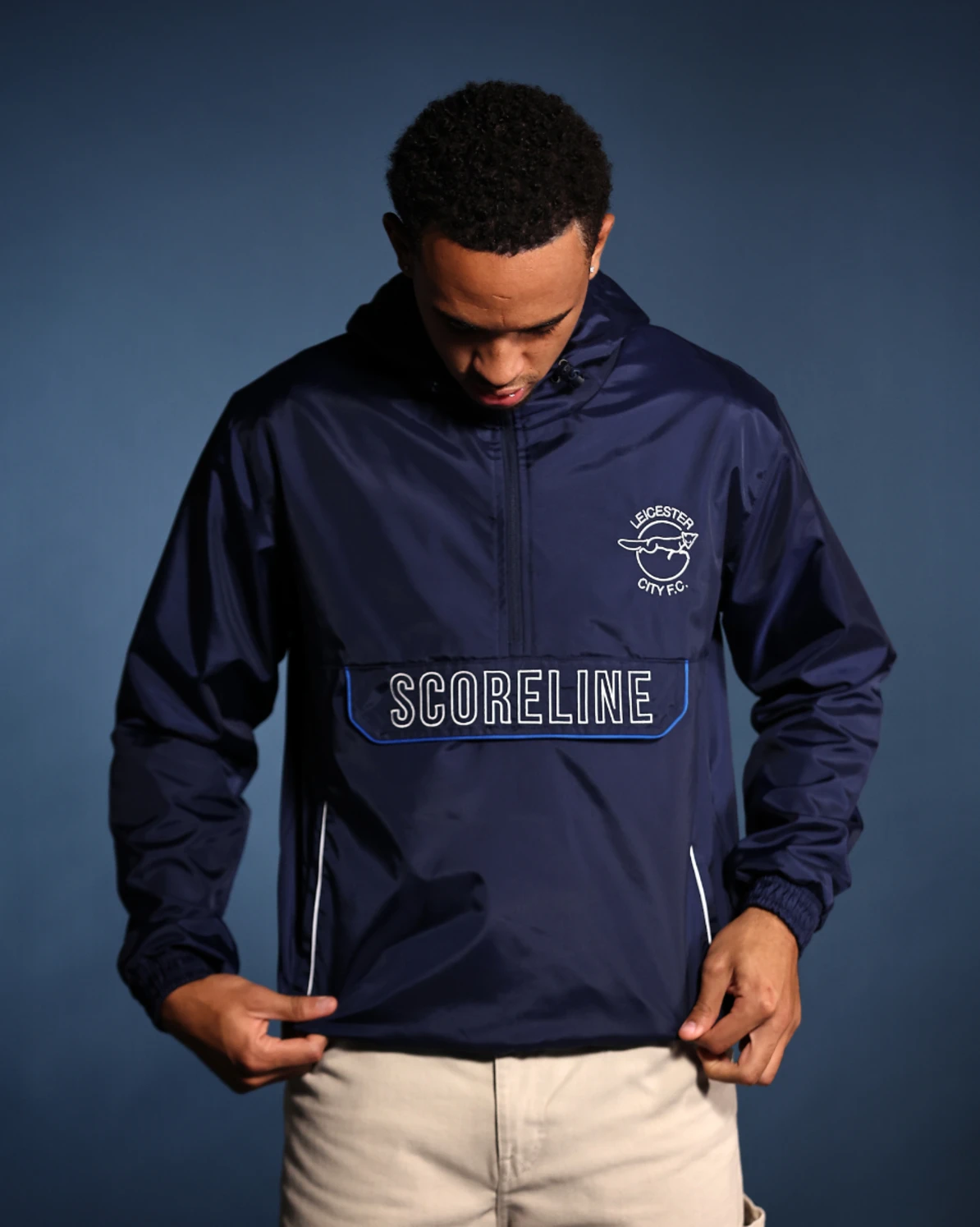 Leicester City Retro 1989 Overhead Cagoule - Mens