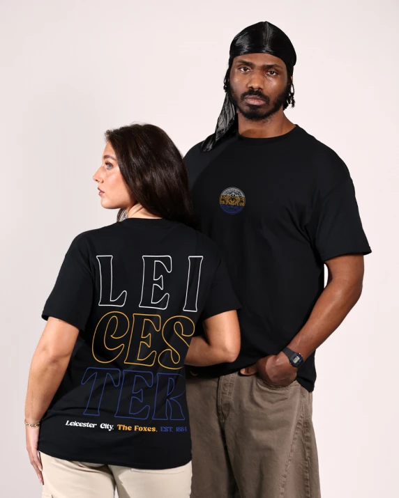 Leicester City Three Colour Crest T-Shirt - Adults