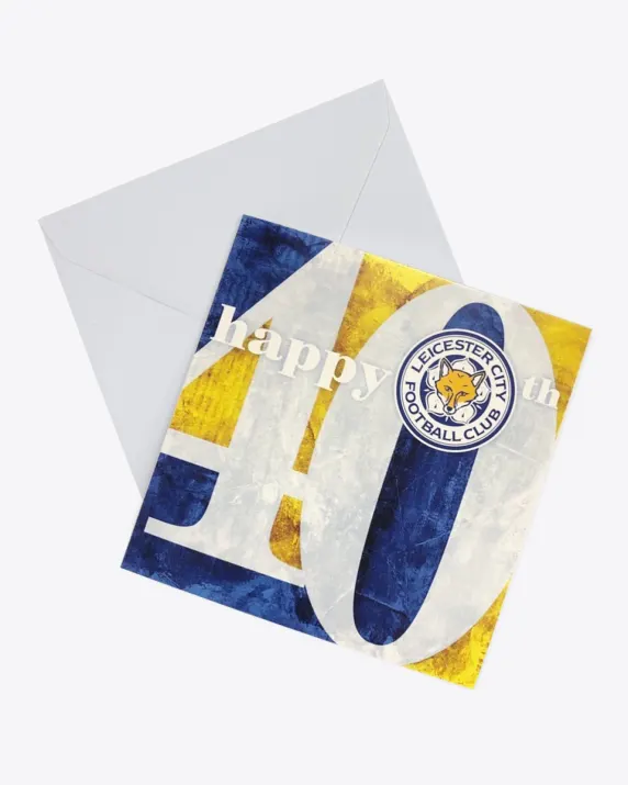 Leicester City Greetings Card - 40th Birthday