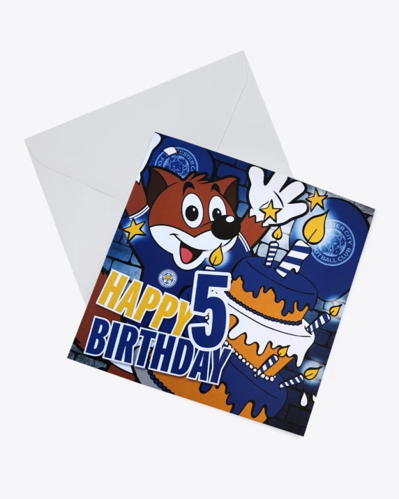 Leicester City Greetings Card - Filbert Age 5