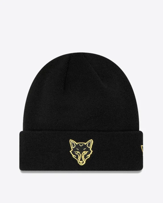 Leicester City New Era Black Womens Cuff Knit Beanie Hat