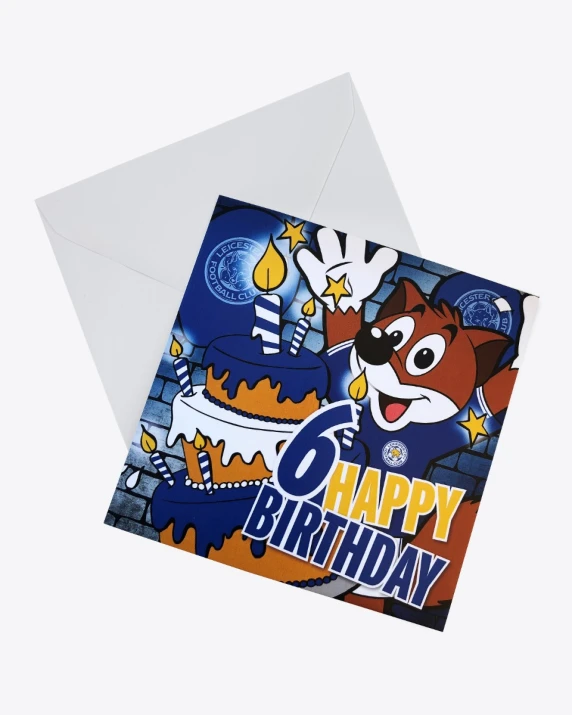 Leicester City Greetings Card - Filbert Age 6