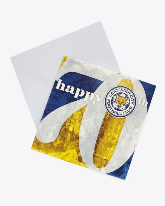 Leicester City Greetings Card - 70th Birthday