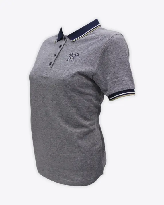 Fox & Crop Navy Polo - Womens