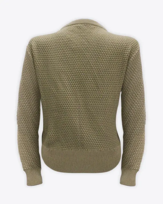 Fox & Crop Sand Cable Knit - Womens