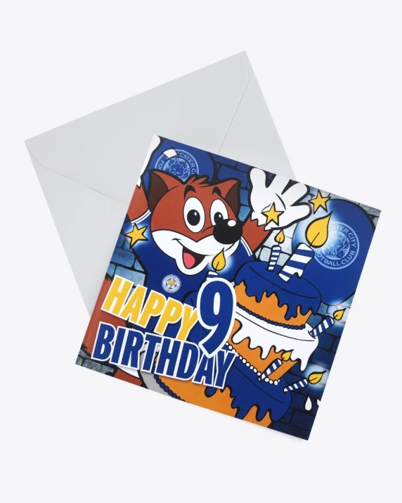 Leicester City Greetings Card - Filbert Age 9