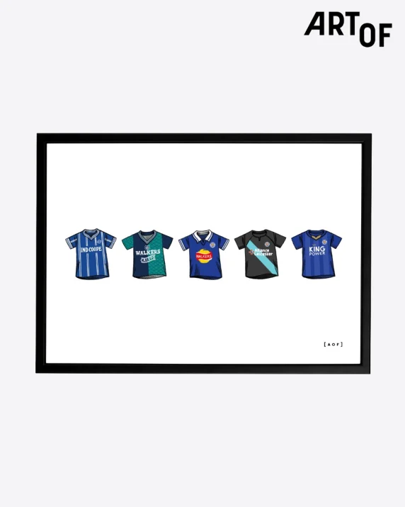 LCFC x AOF - Leicester Classic Shirt Print - Framed