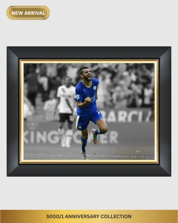 5000/1 Anniversary Collection - Iconic Moments - Riyah Mahrez (Framed)                                                                                                                                                                                         