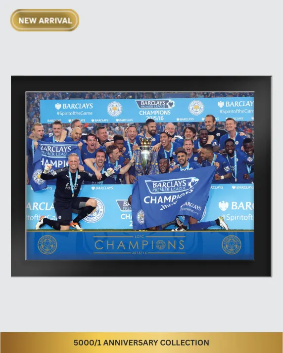 5000/1 Anniversary Collection - Champions Team Tempered Glass Framed Print