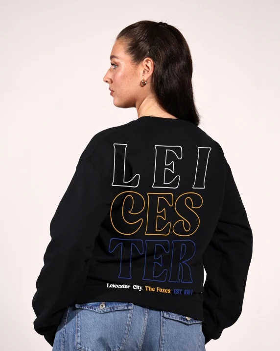 Leicester City Three Colour Crest Sweatshirt - Adults