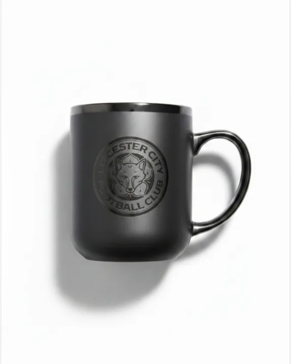 Leicester City Matte Black Tonal Mug