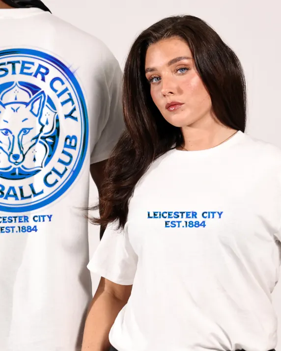 Leicester City Blue Chrome T-Shirt - Adults
