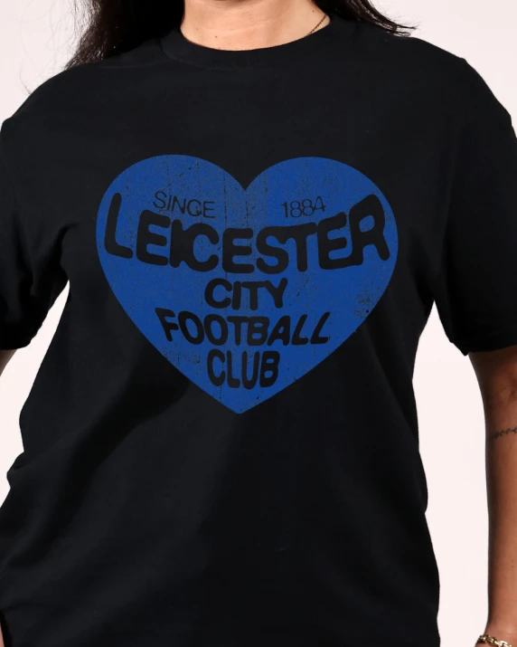 Leicester City Blue Heart T-Shirt - Adults