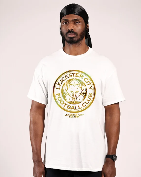 Leicester City Gold Chrome T-Shirt - Adults