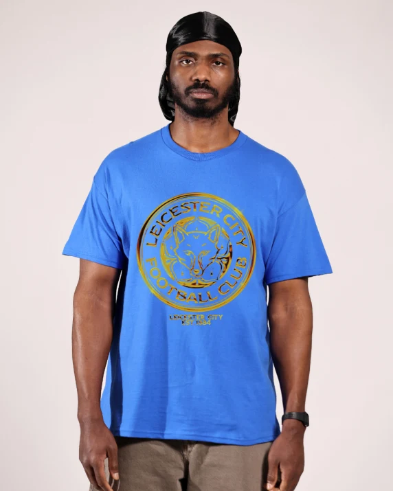 Leicester City Gold Chrome T-Shirt - Adults