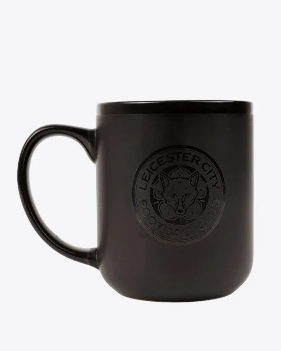 Leicester City Matte Black Tonal Mug