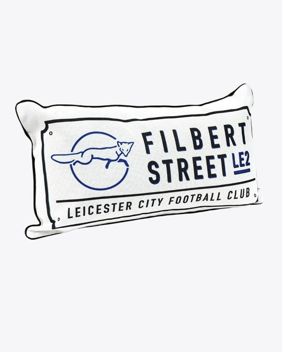 Leicester City Filbert Street Sign Cushion