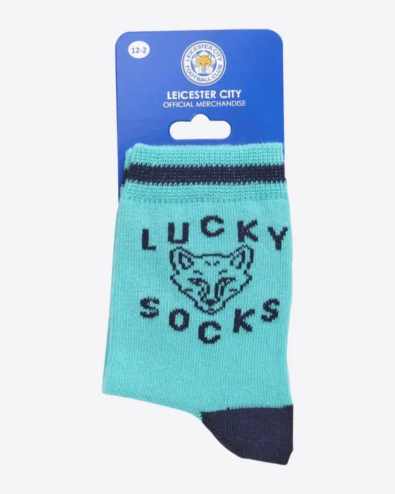 Leicester City Teal Lucky Socks - Kids