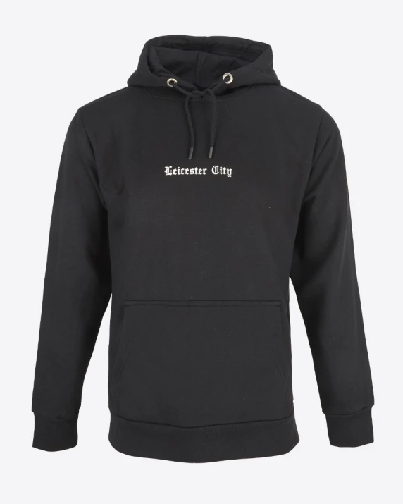 Leicester City Gothic Script Hoody - Mens