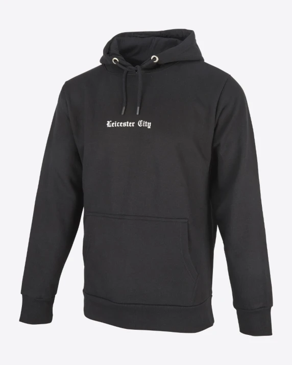 Leicester City Gothic Script Hoody - Mens