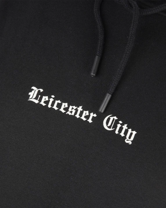 Leicester City Gothic Script Hoody - Mens