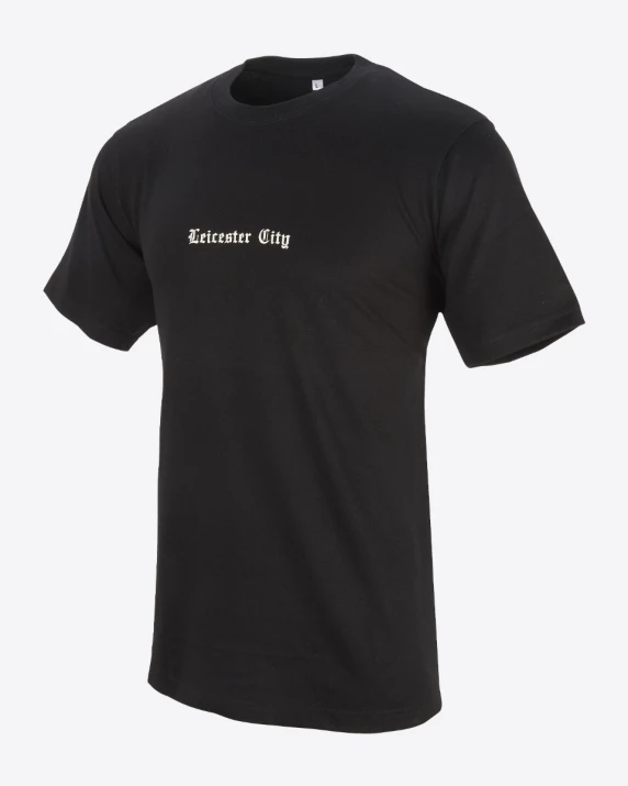 Leicester City Gothic Script T-Shirt - Mens