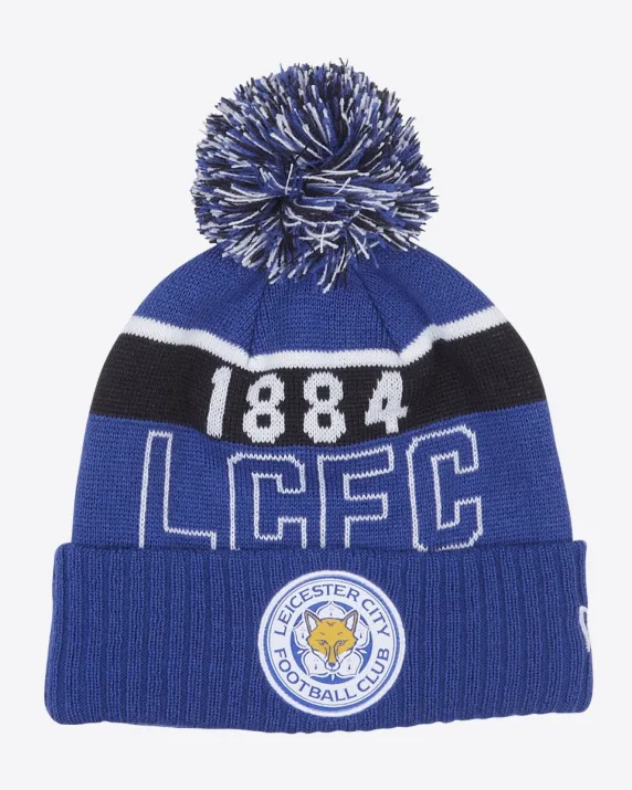 Leicester City New Era 26/27 Home Kit Bobble Knit Beanie Hat