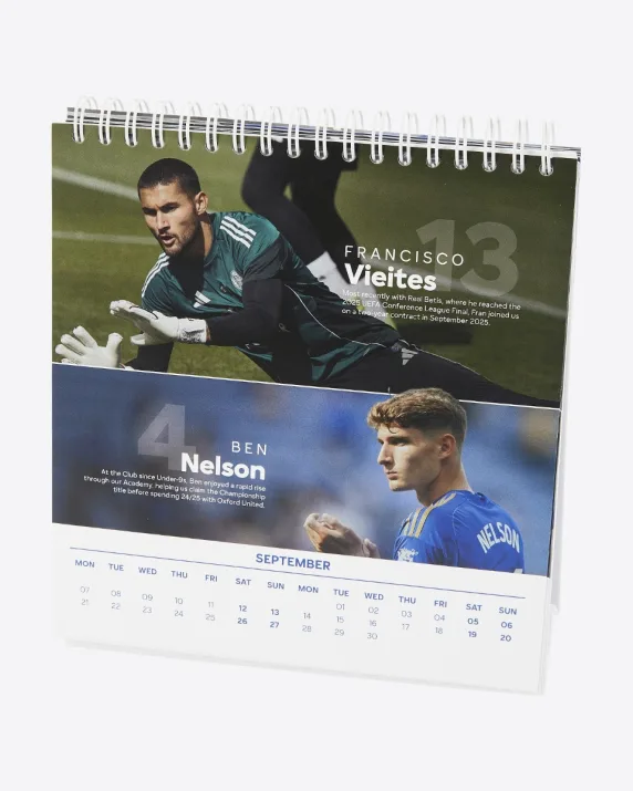 Leicester City Desk Calendar 2026