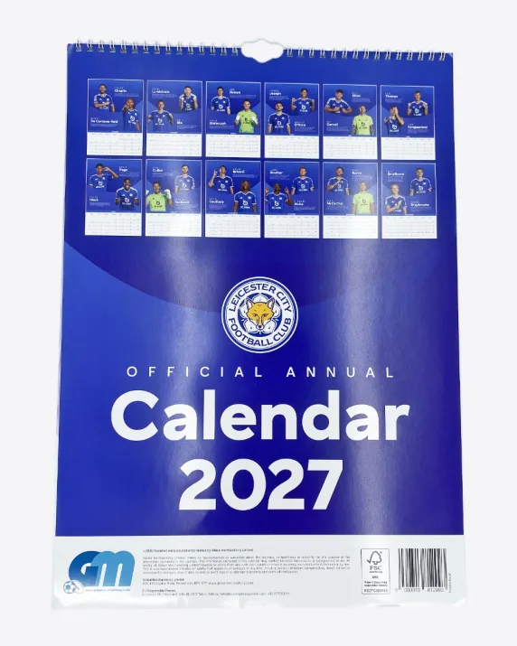 Leicester City Official 2027 Calendar