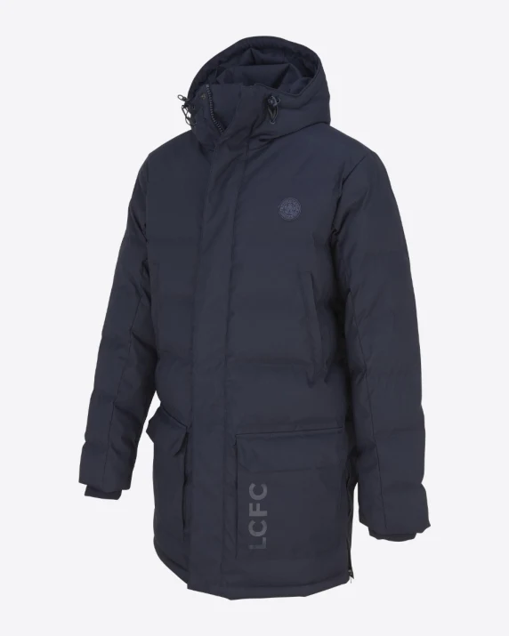 Leicester City Tonal Padded Parka Coat - Mens