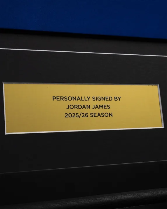 2025/26 Framed Signed James Home Shirt