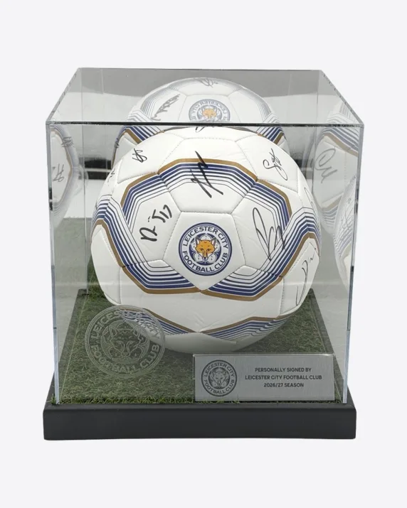Leicester City Cased Squad Signed Football - 2026/27 