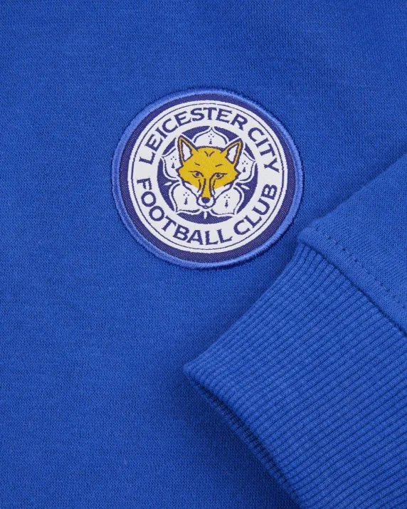 Leicester City Blue Essential Crest Hoody - Kids