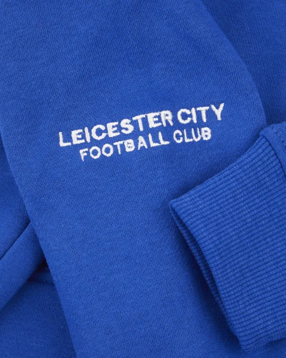 Leicester City Blue Essential Crest Hoody - Kids