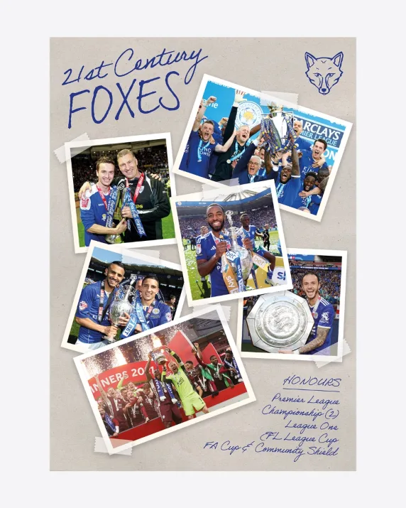 Leicester City A3 Poster - 21st Century Foxes