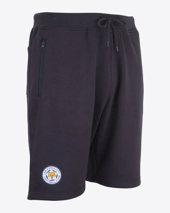 Leicester City Navy Essential Crest Shorts - Mens