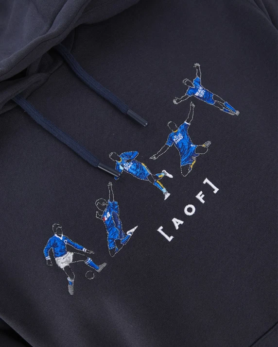 LCFC x AOF - Navy Icons Hoody