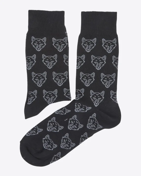Leicester City Black Foxhead Socks