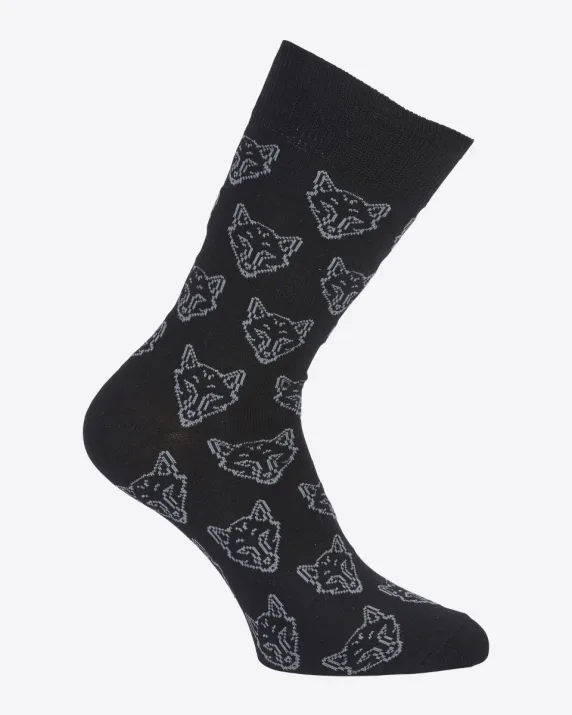 Leicester City Black Foxhead Socks