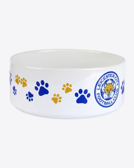 Leicester City Ceramic Dog Bowl