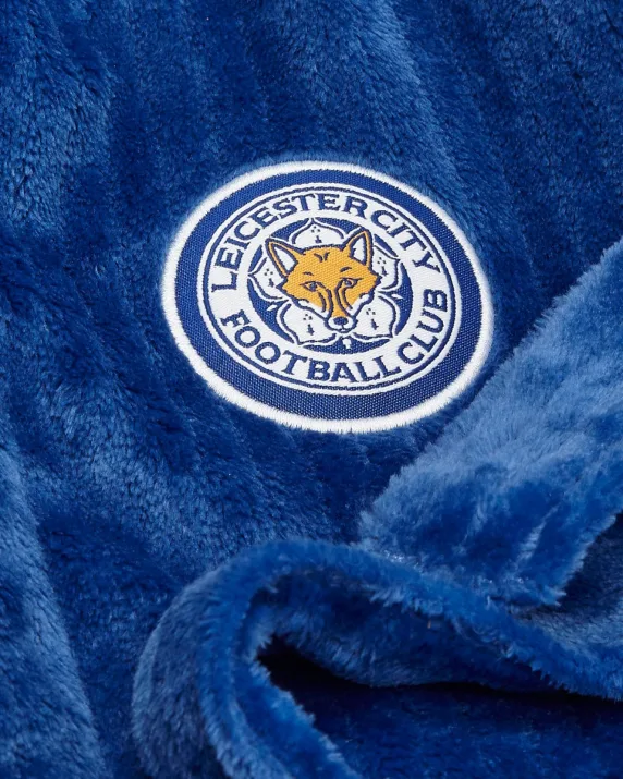 Leicester City Royal Pinstripe Bathrobe - Kids - 7-8 Years