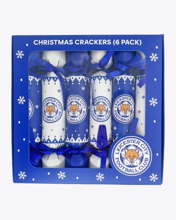 Leicester City 6pk Christmas Crackers
