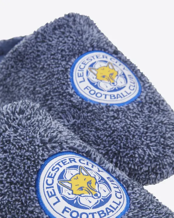 Leicester City Crest Fluffy Slippers