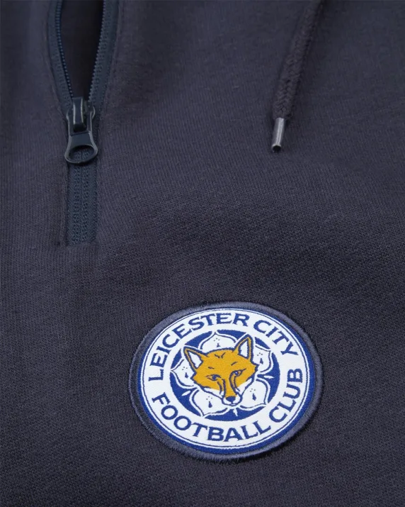 Leicester City Navy Essential Crest Jogger - Mens