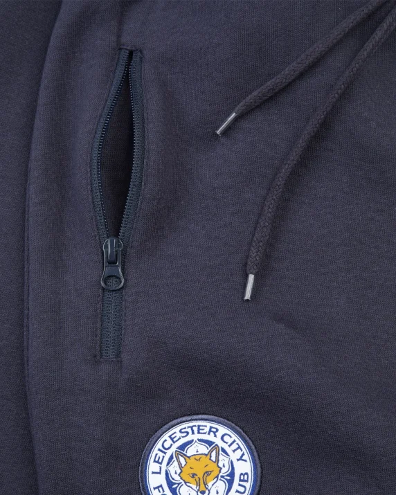 Leicester City Navy Essential Crest Jogger - Mens