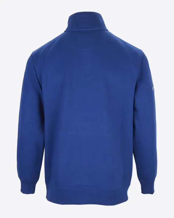 Leicester City Blue Essential Crest 1/4 Zip - Mens